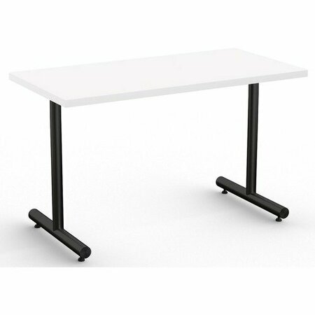 SPECIAL-T Table, Black Base, 24inWx48inLx29inH, White SCTKING2448BWH